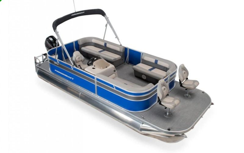 2022 Princecraft JAZZ 210-2S Pontoon Boat in Blue